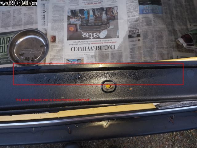 Volvo 200 -- Moisture underneath the trunk edge plastic cover