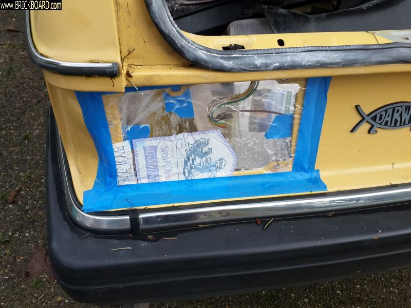 Volvo 200 -- Masked tail light holes