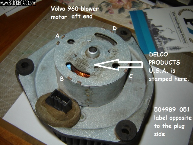 Volvo 900 -- Volvo 960 heater blower motor