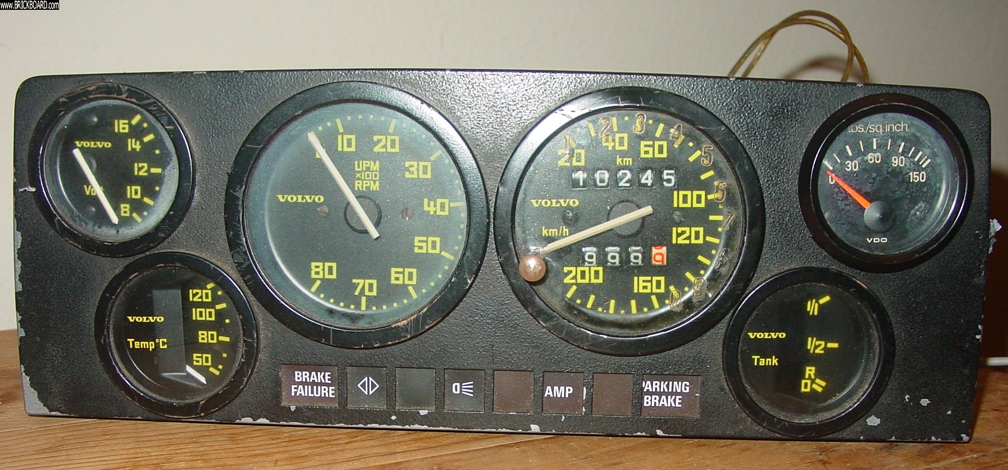 Volvo  -- 1979 (1970s) 242 GT R-Sport Rally Instrument Cluster for >1980
