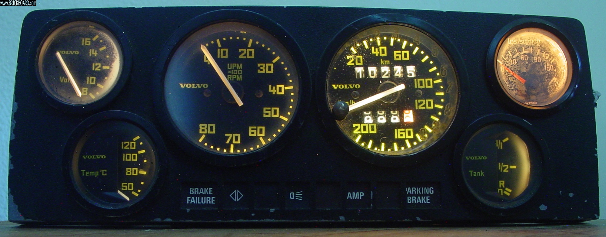 Volvo 200 -- 1979 (1970s) 242 GT R-Sport Rally Instrument Cluster for 240 >1980