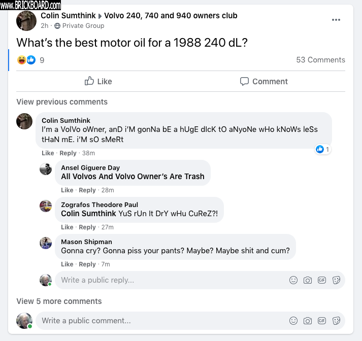 Volvo 200 -- Facebook advice
