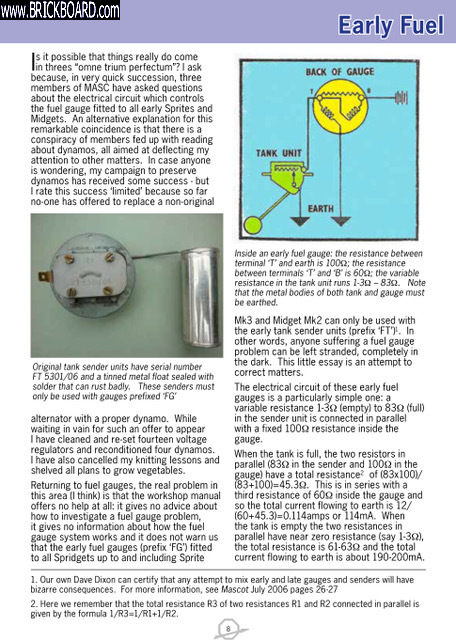 Volvo  -- Smith Fuel gauge and sender unit