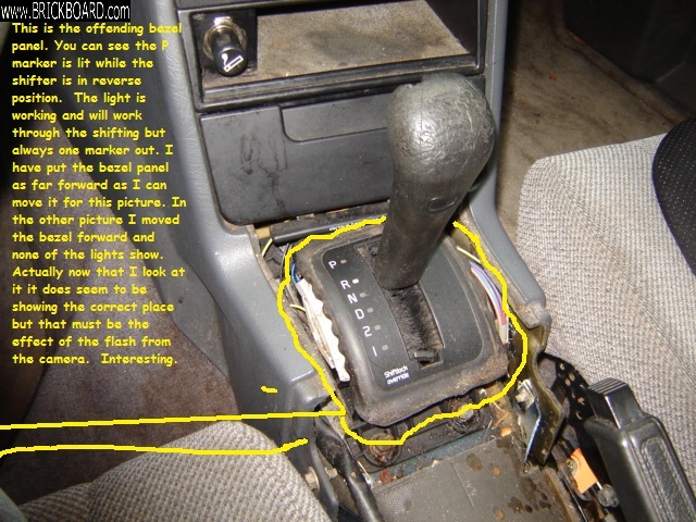 Volvo 900 -- 1995  Volvo 940/ automatic transmission indicator bezel