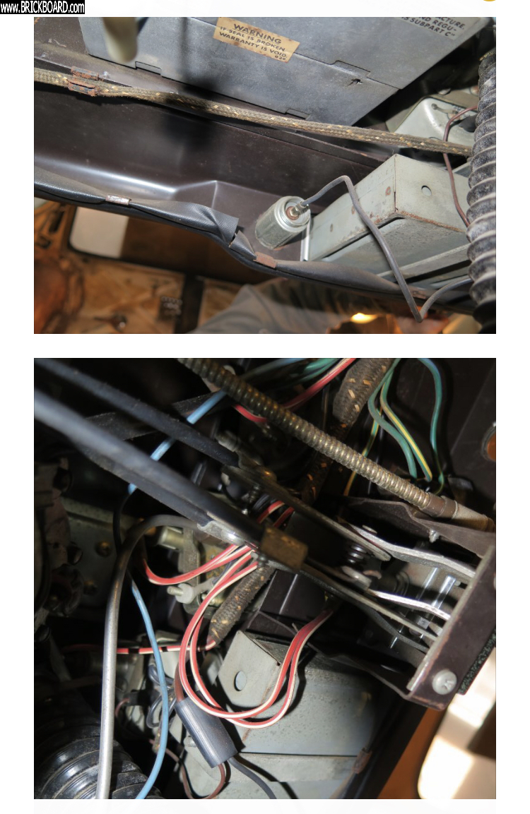 Volvo 1800 -- Cigar Lighter connection with Clock