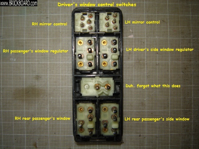 Volvo 900 -- Volvo 940 main power window switch