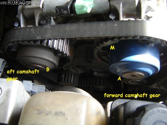 Volvo  -- xc70/camshaft gear marking