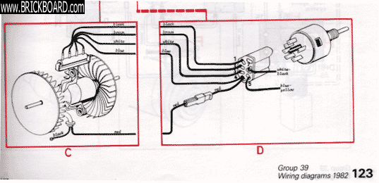 Volvo 200 -- 1982 Wiring Diagram Partial
