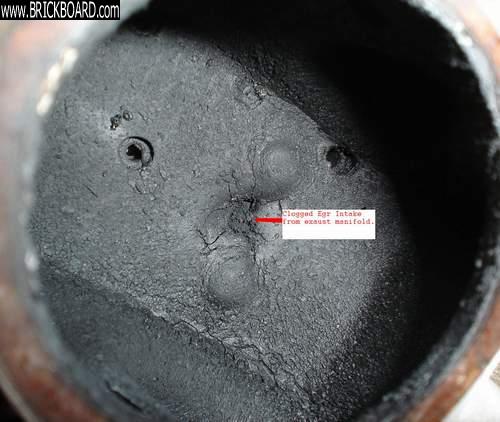 Volvo 200 -- Clogged egr inlet to intake manifold