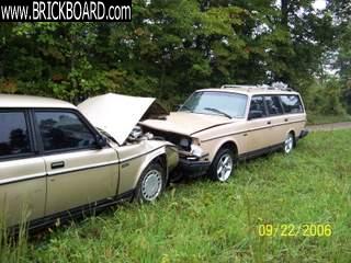 Volvo  -- 1986 and 1989/wrecked