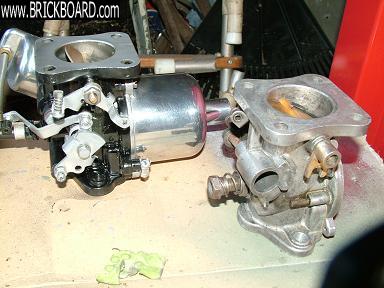 Volvo 444-544 -- S.U. Carbs with Tuxedo finish.