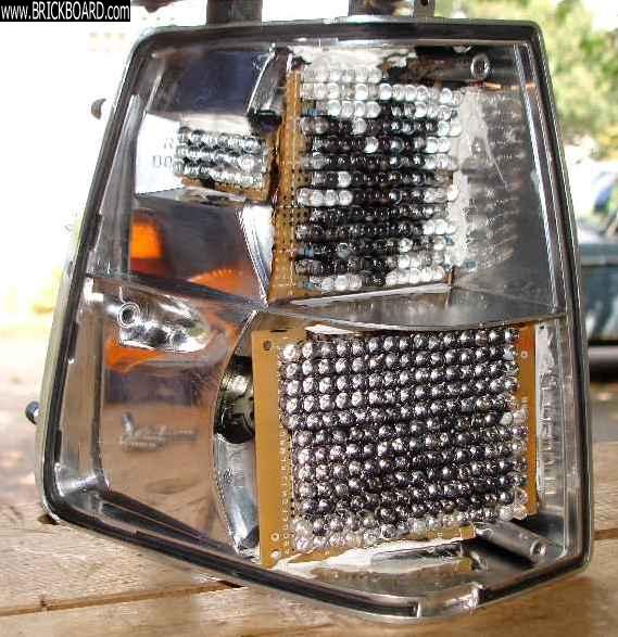 Volvo  -- 240 - LEDs in front lamps, bare circuit boards