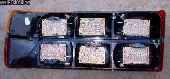 Volvo 200 -- 200 - LEDs in taillights on circuit boards