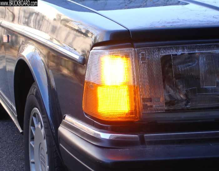 Volvo 200 -- 200 - LEDs as DRLs & parking lights