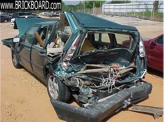 Volvo  -- 850  wagon rear ended