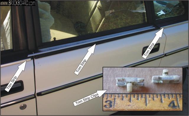 Volvo 200 -- Window Trim Clips