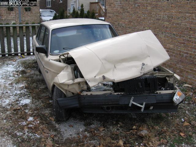 Volvo 200 -- Glad we were in a Volvo...