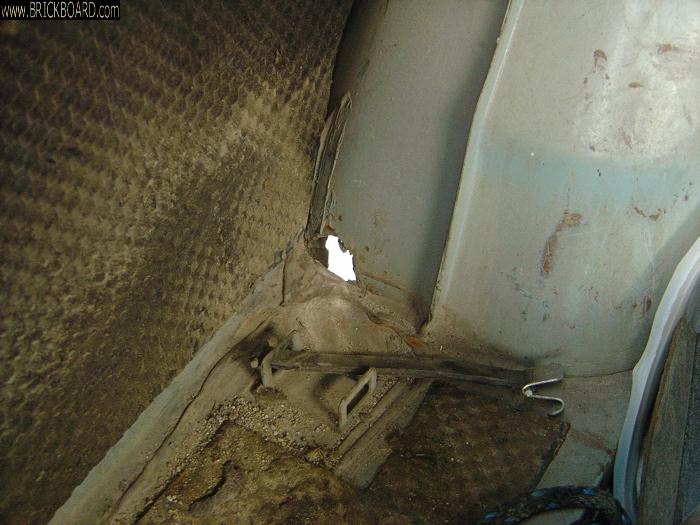 Volvo  -- 122S only rust hole