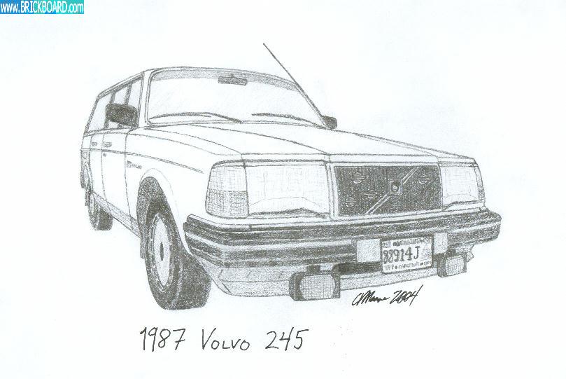 Volvo  -- Drawing of 87 245
