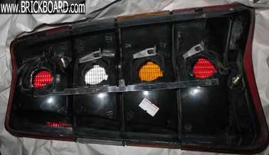 Volvo 200 -- Back of the aftermarket Lens 245
