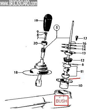 Volvo  -- P1800 - Gear Lever
