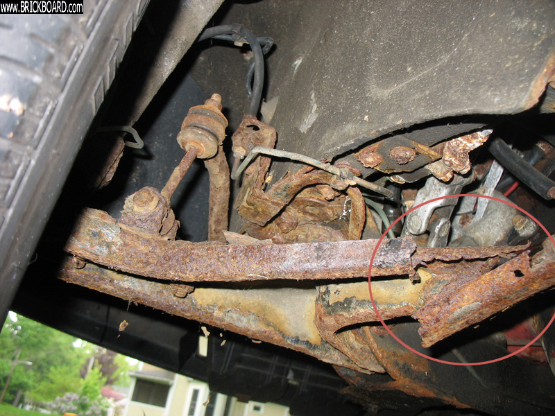Volvo  -- rusted out control arm...93 ..240 wagon left side