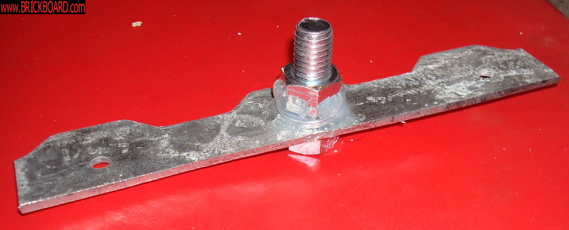 Volvo 900 -- MacGyver-ed broken bumper mount parts 
