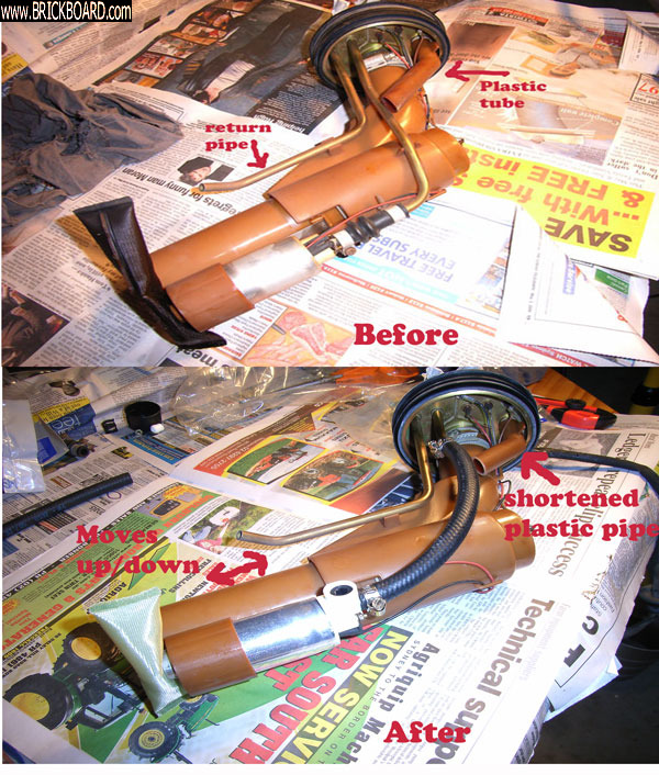 Volvo  -- 1988 740 in-tank pump modification
