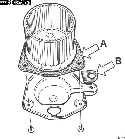 Volvo 700 -- Blower motor install