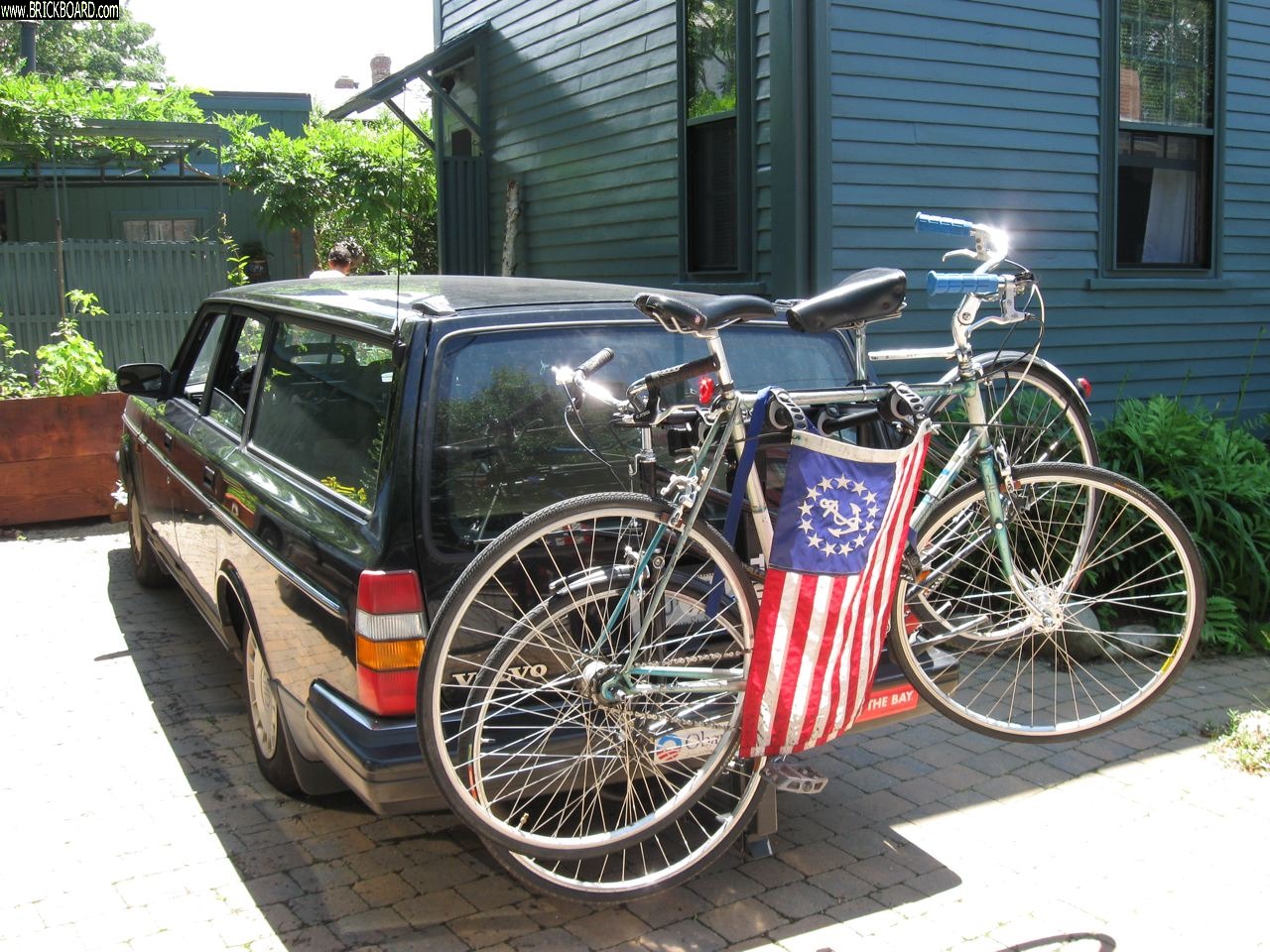 Volvo  -- Before biking to the beach, July 4 2009