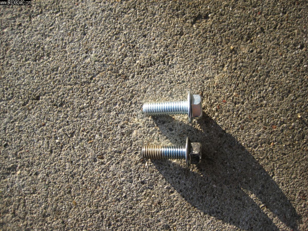 Volvo  -- B234 oil pump bolt old and new.
