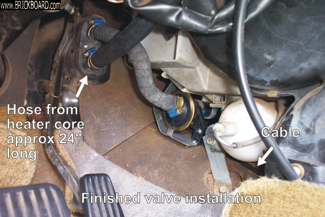 Volvo 200 -- Scantech Heater Valve Install