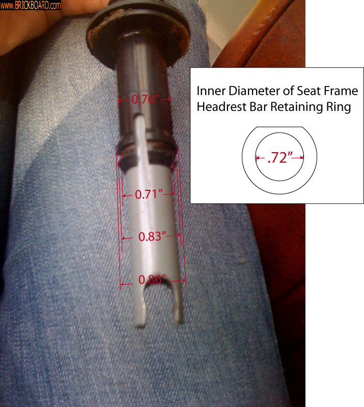 Volvo  -- 122 Headrest Receiver Tube