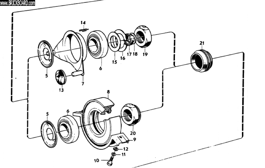 Volvo  -- late 122 center support bearing rubber