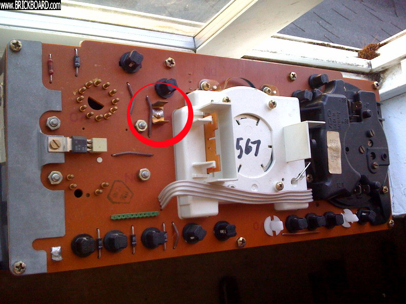 Volvo 200 -- 89 instrument cluster rear.