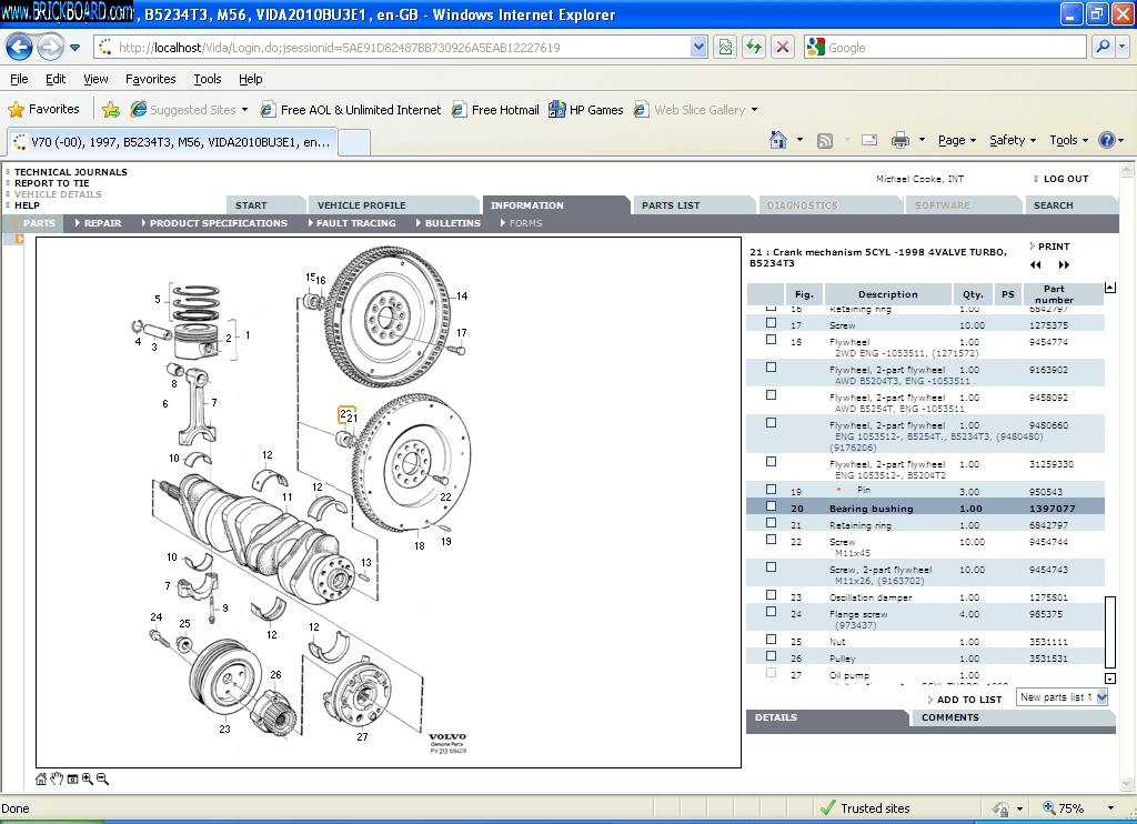 Volvo V70 -- m56 flywheel