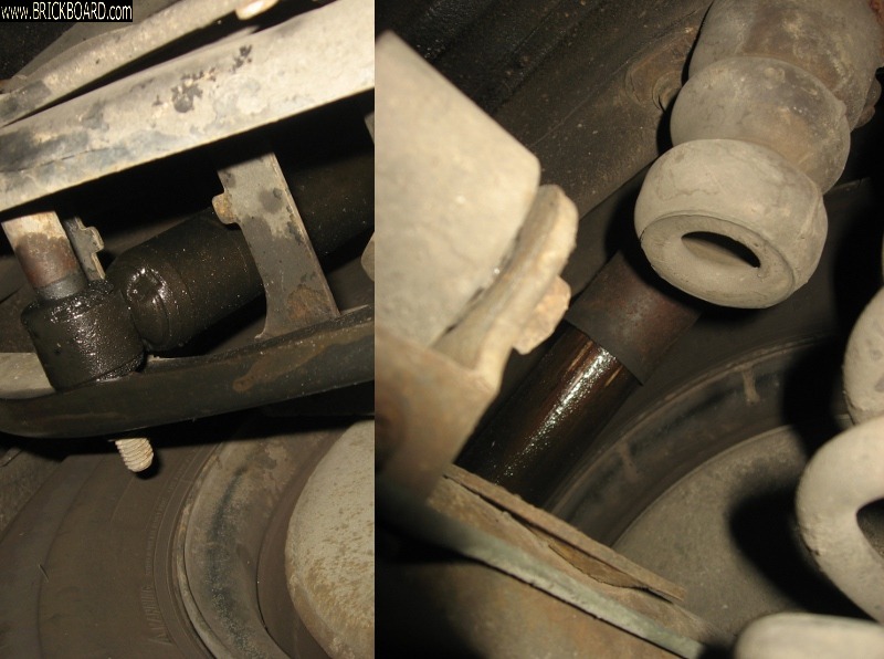 Volvo 200 -- Blown Shock Seal