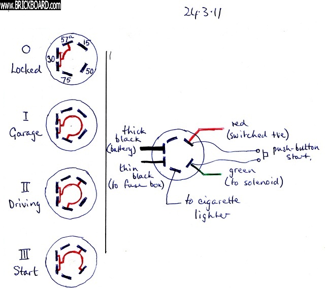 Volvo 120-130 -- wiring of ignition switch