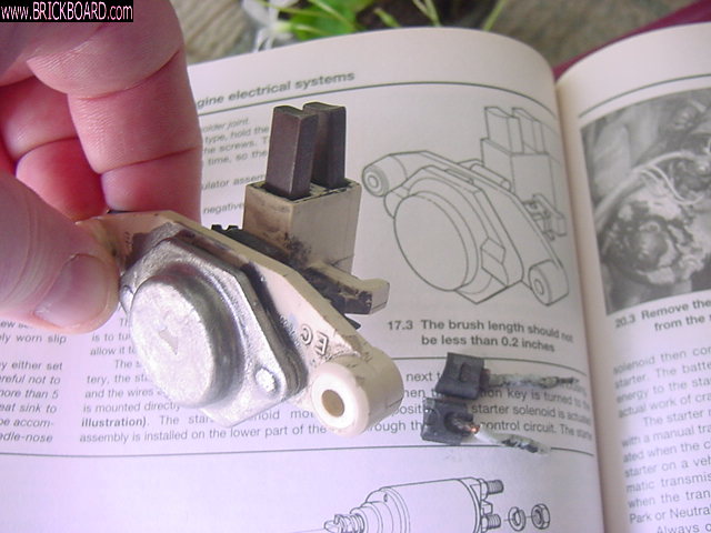 Volvo  -- New Brushes in 240 Voltage Regulator