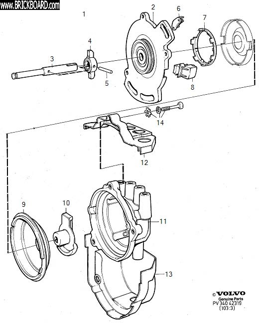 Volvo 900 -- 960 Ignition Distributor (1991-1993) 700 900