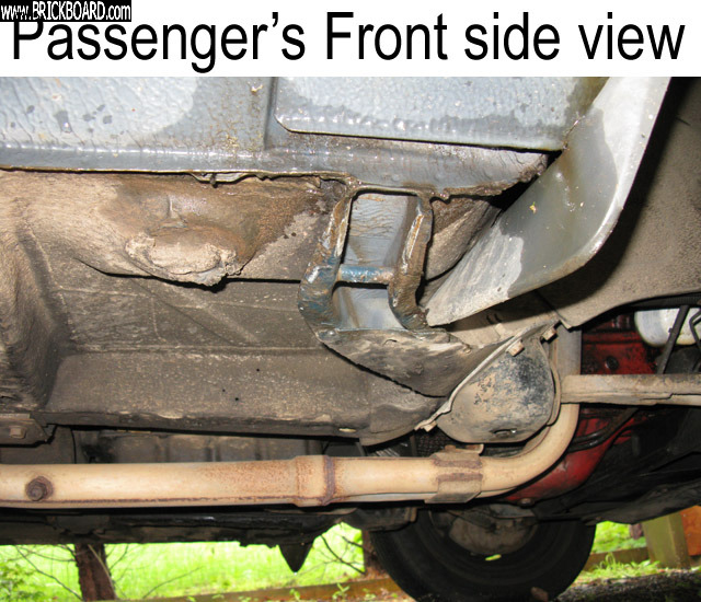 Volvo 200 -- 240 Jack Points - Passenger Front side view